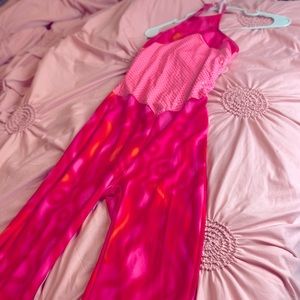 Pink Disco Jumpsuit/costume